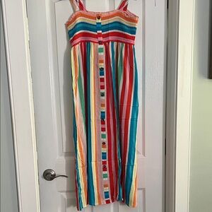 Wonder Nation Colorful Striped Maxi Dress